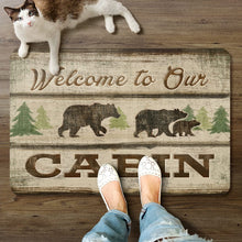 Load image into Gallery viewer, CounterArt Anti-Fatigue Comfort Floor Mats Welcome to Our Cabin - Printed in The USA 30” x 20”
