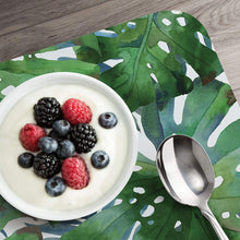 Load image into Gallery viewer, CounterArt Palms Reversible Wipe Clean Plastic Placemat Set of 4 Made in The USA
