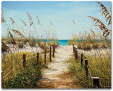 Load image into Gallery viewer, CounterArt Path to the Ocean Tempered Glass Cutting Board - 15&quot; x 12&quot;
