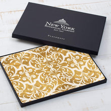 Load image into Gallery viewer, CALA HOME Gilded by New York Botanical Gardens Table Mats Boxed Set of Four Placemats
