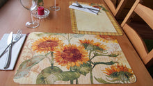 Load image into Gallery viewer, Reflections of the Sun Vinyl Reversible Placemats Set of Four
