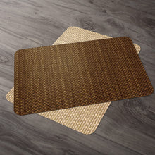 Load image into Gallery viewer, CounterArt Natural Basket Weave Design Reversible Easy Care Plastic Placemat Set of 4 Made in The USA
