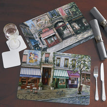 Load image into Gallery viewer, Village Square Hardboard Cork Back Table Mats Set of 4 by Cala Home
