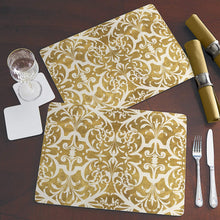 Load image into Gallery viewer, CALA HOME Gilded by New York Botanical Gardens Table Mats Boxed Set of Four Placemats
